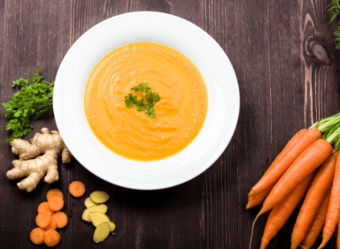 Healthy Ginger Carrot Soup Recipe for Weight Loss Image